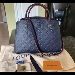 Louis Vuitton Montaigne MM Leather Emprinte